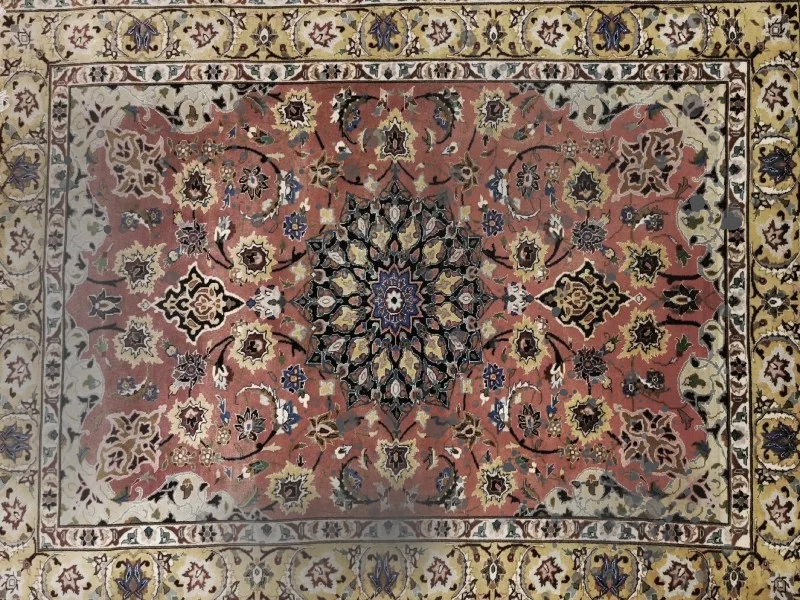 isfahan rug before