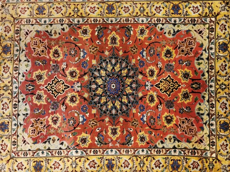 isfahan rug after